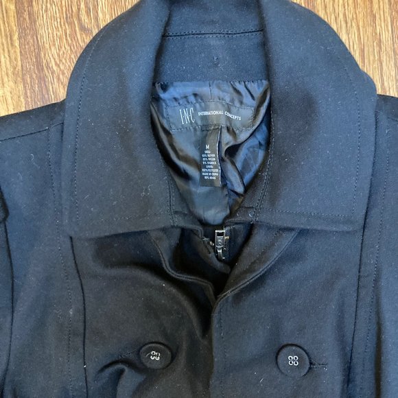 INC  Black Ruffle Jacket - Picture 4 of 6